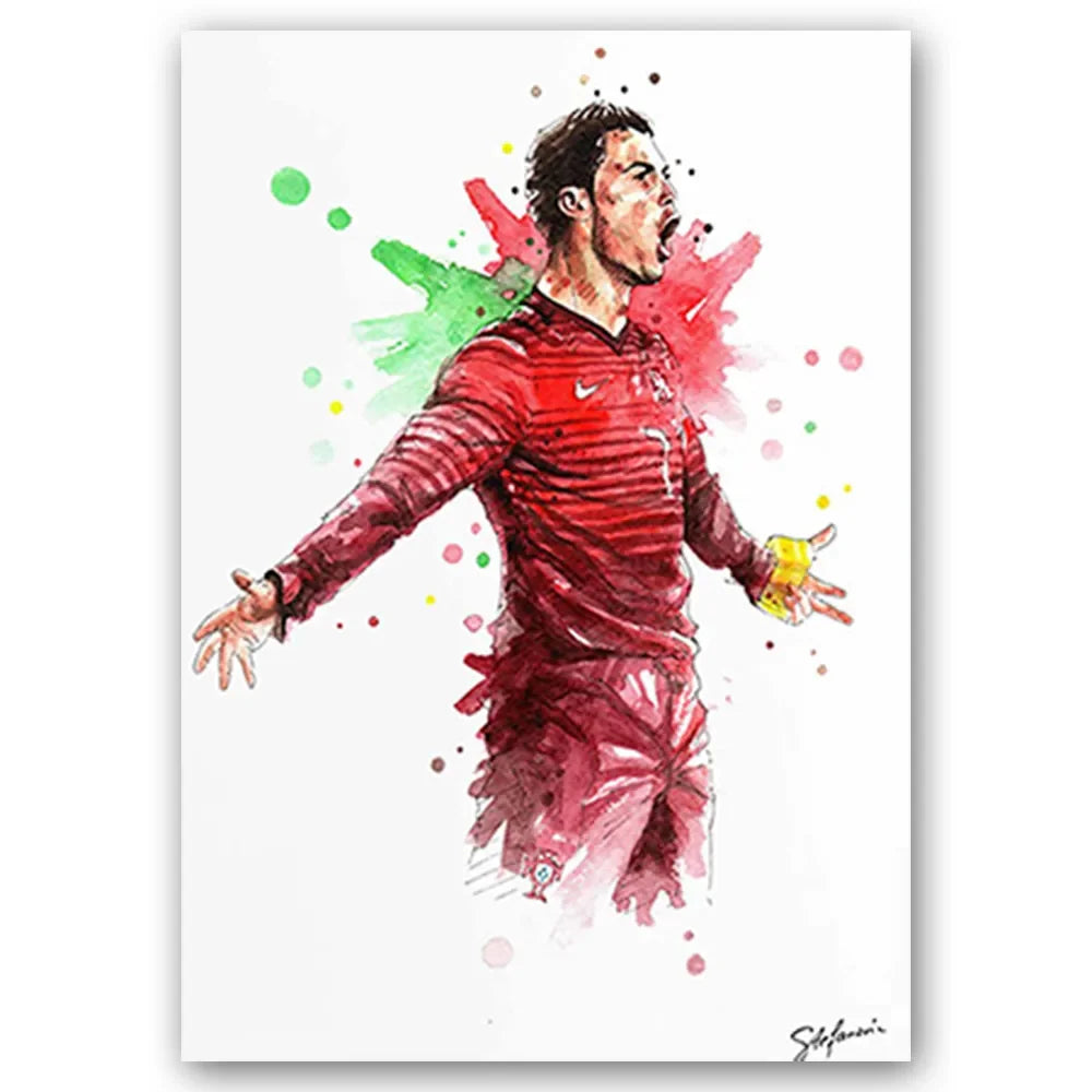 Football Stars Modern Poster Miru World