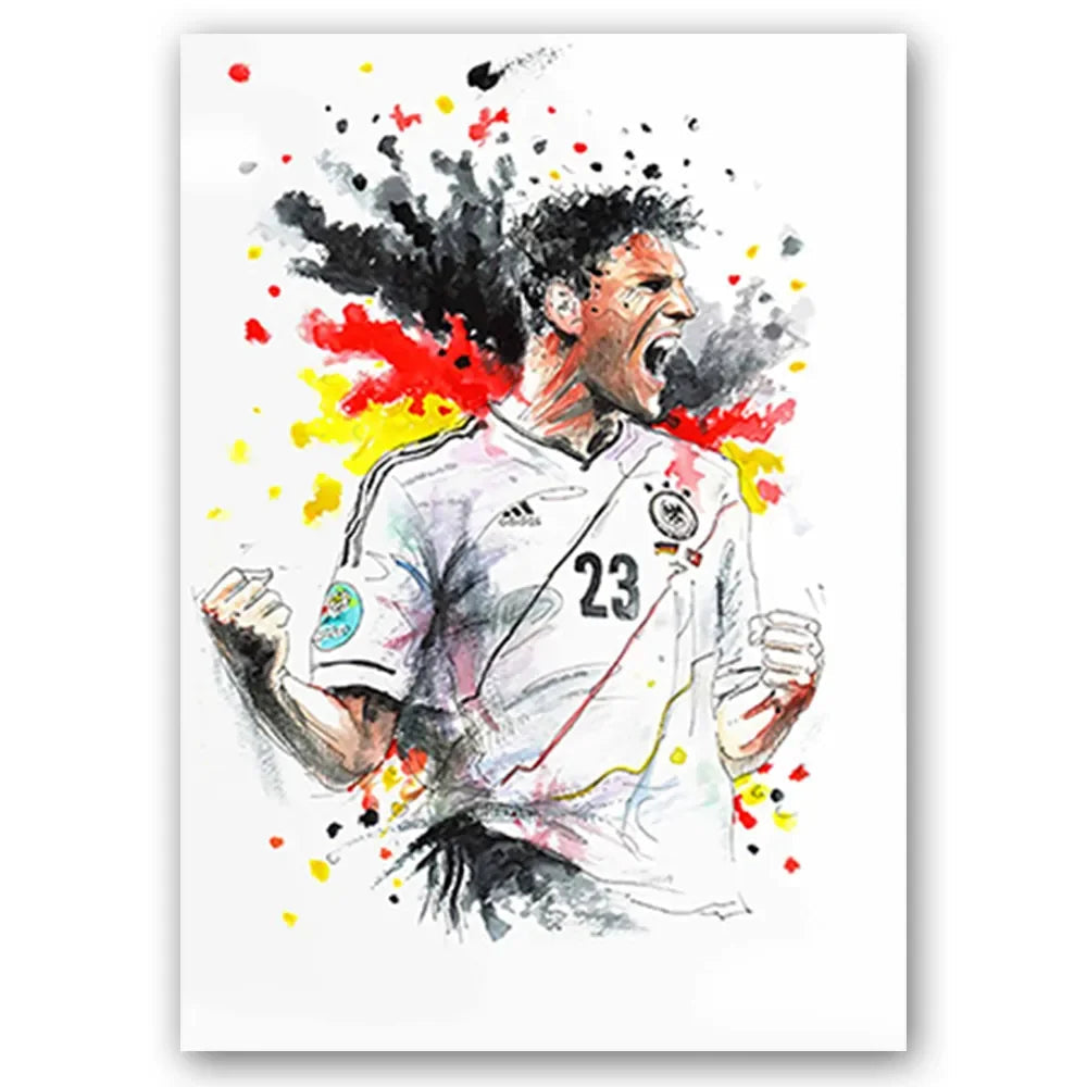 Football Stars Modern Poster Miru World