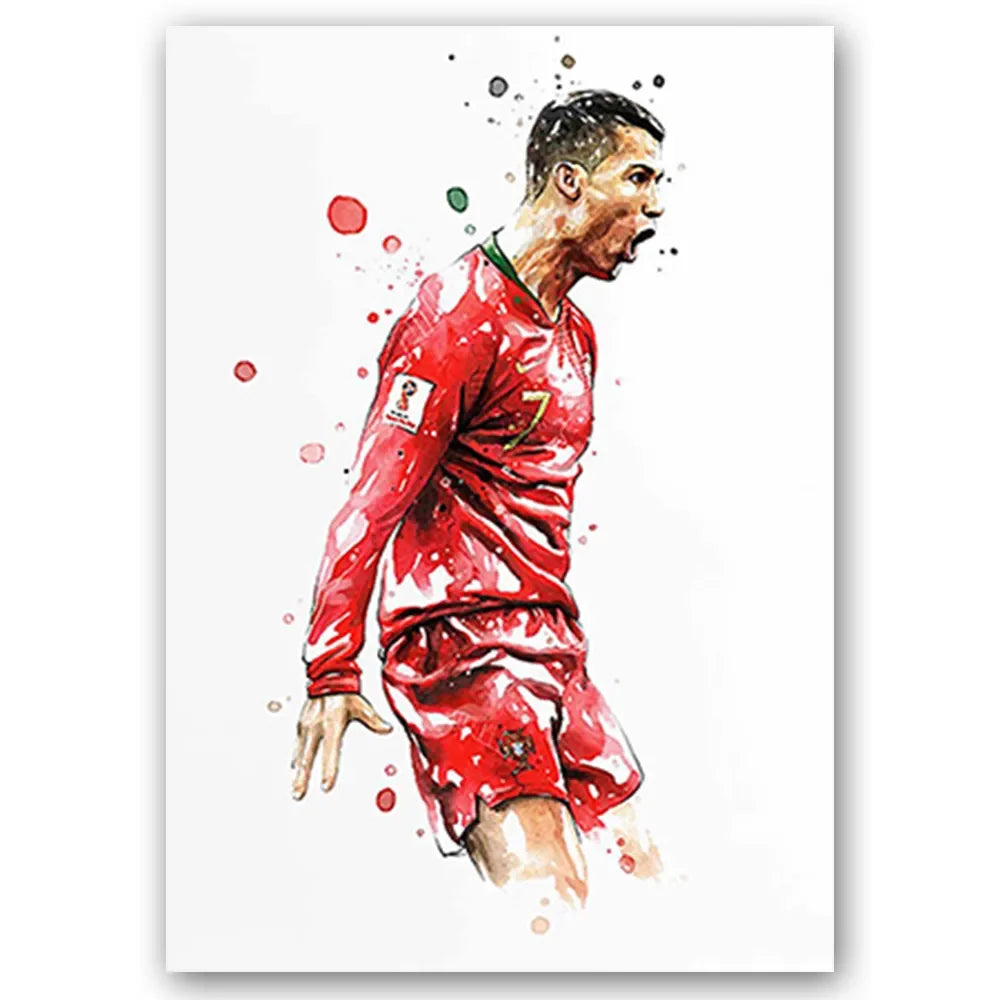 Football Stars Modern Poster Miru World