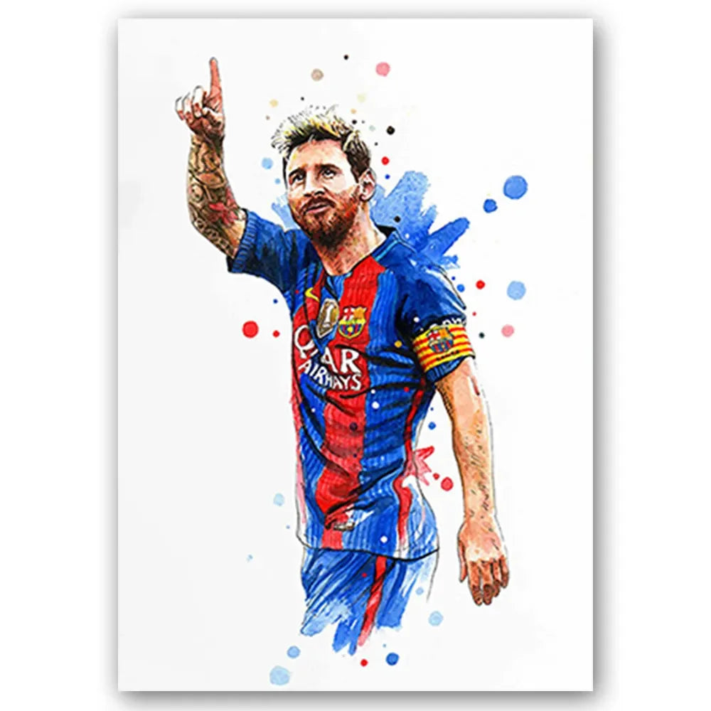 Football Stars Modern Poster Miru World