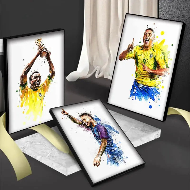 Football Stars Modern Poster Miru World