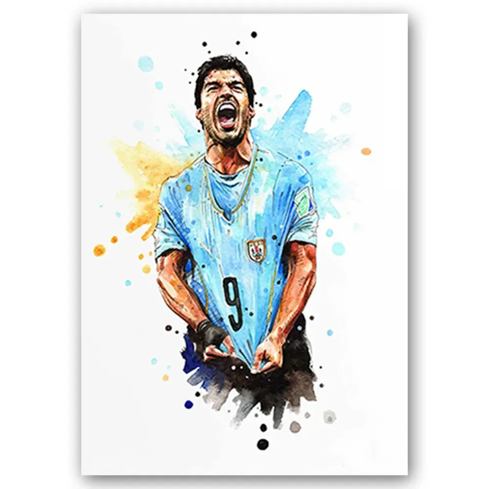 Football Stars Modern Poster Miru World