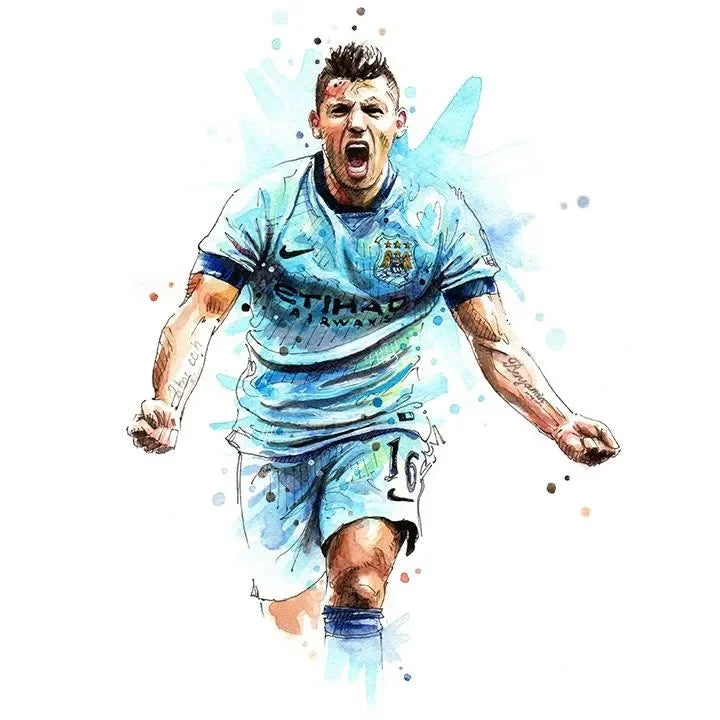 Football Stars Modern Poster Miru World