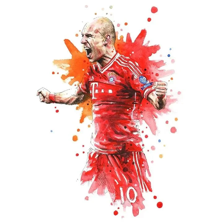 Football Stars Modern Poster Miru World