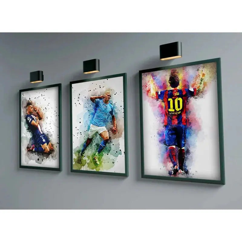Football Stars Modern Poster Miru World