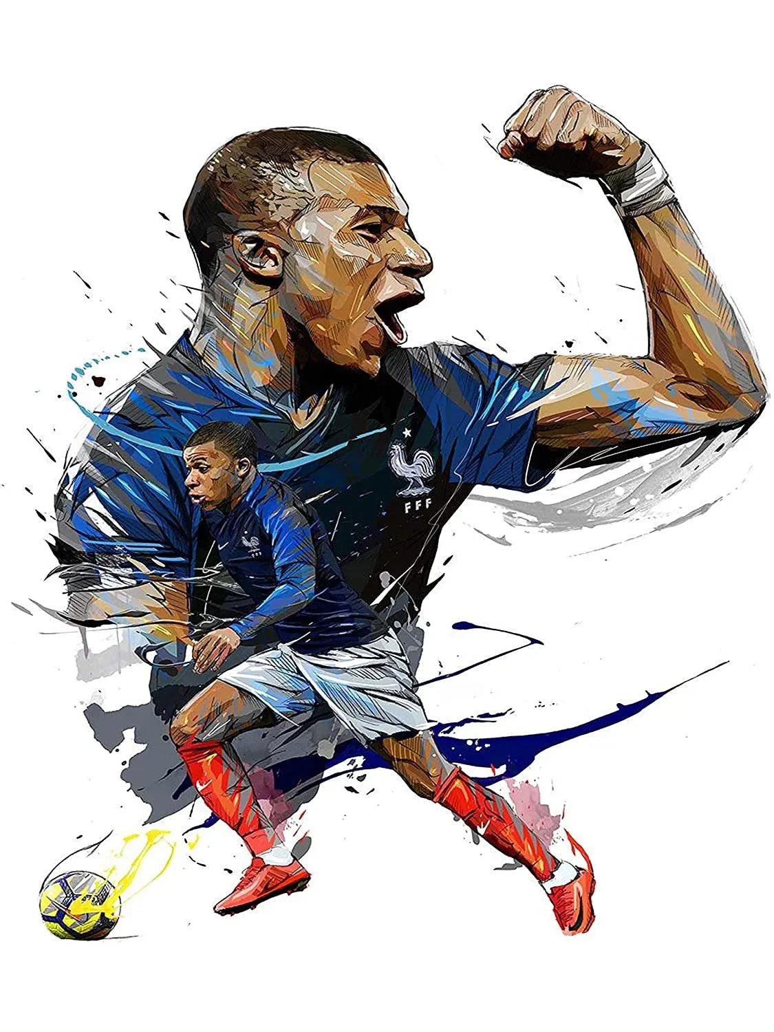 Football Stars Modern Poster Miru World
