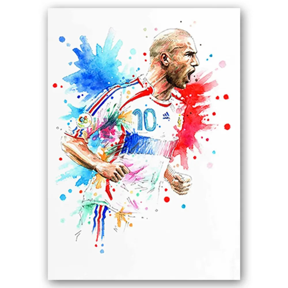 Football Stars Modern Poster Miru World