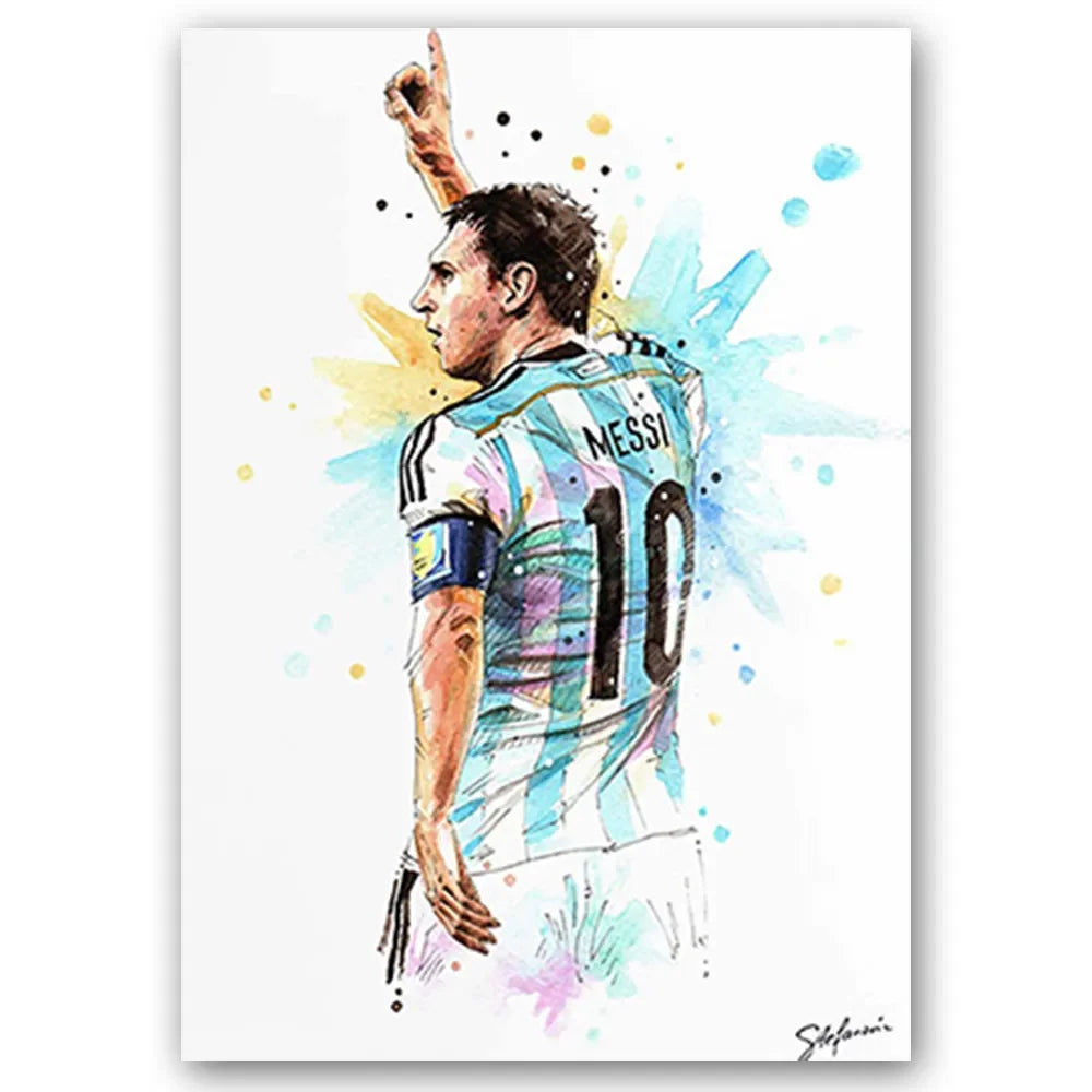 Football Stars Modern Poster Miru World