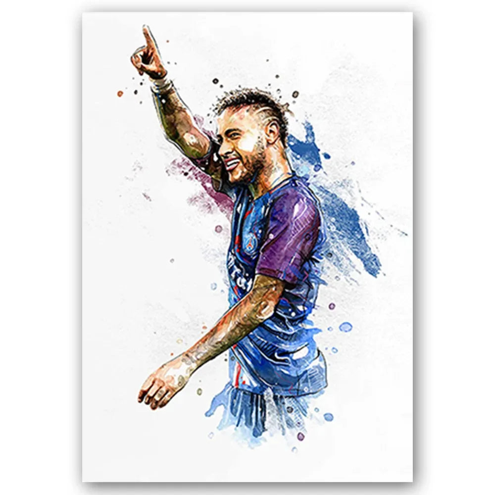 Football Stars Modern Poster Miru World