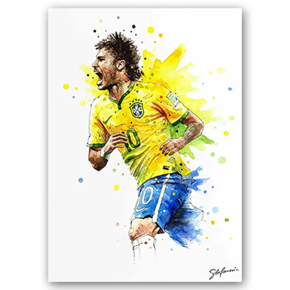 Football Stars Modern Poster Miru World
