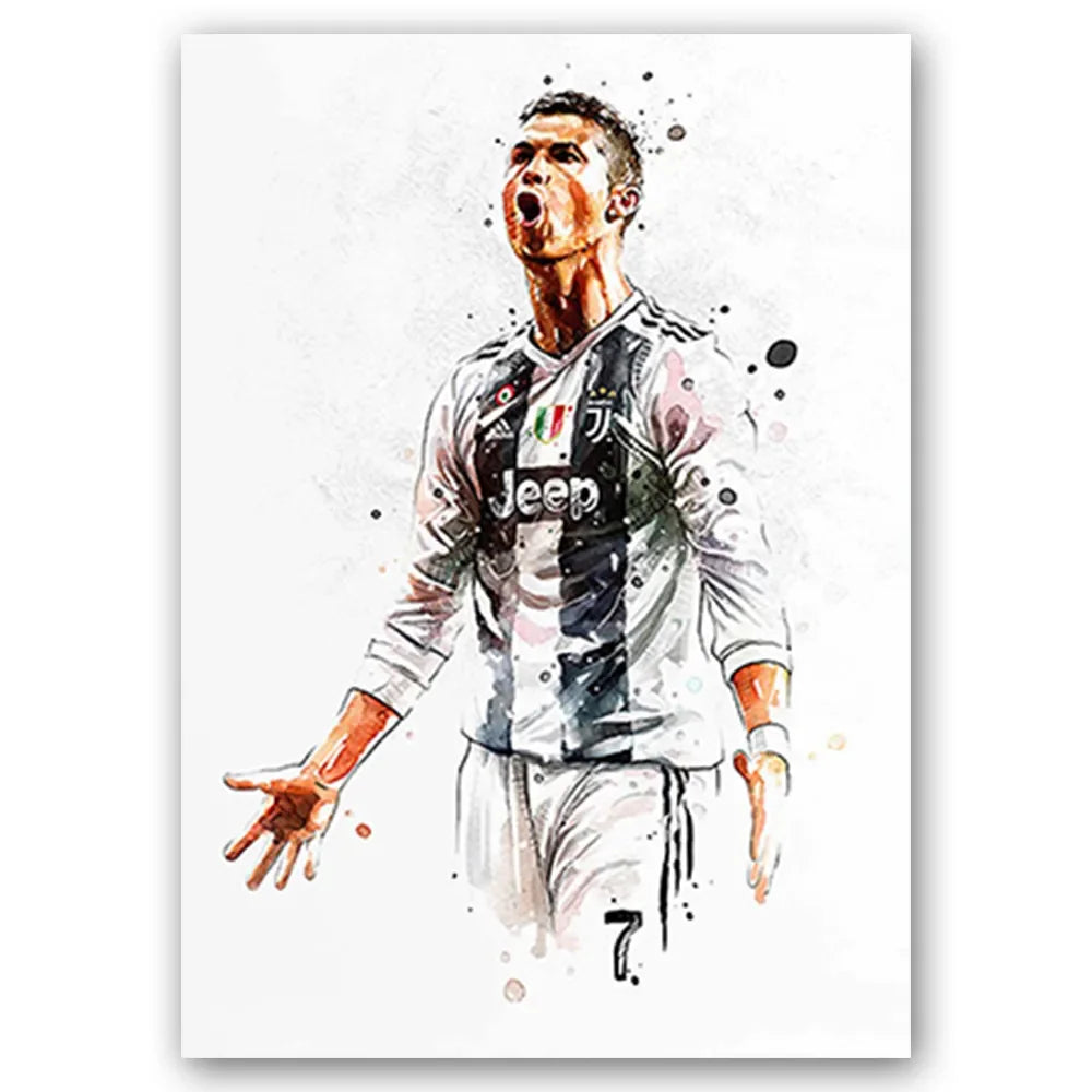 Football Stars Modern Poster Miru World