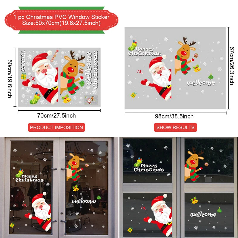 Christmas Window Stickers Miru World