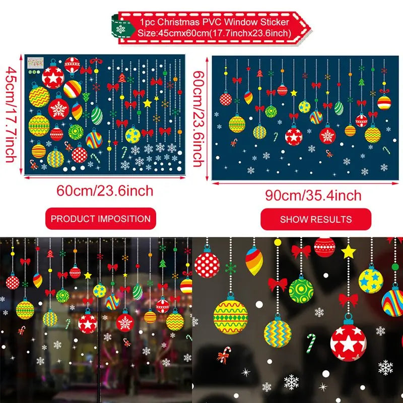 Christmas Window Stickers Miru World
