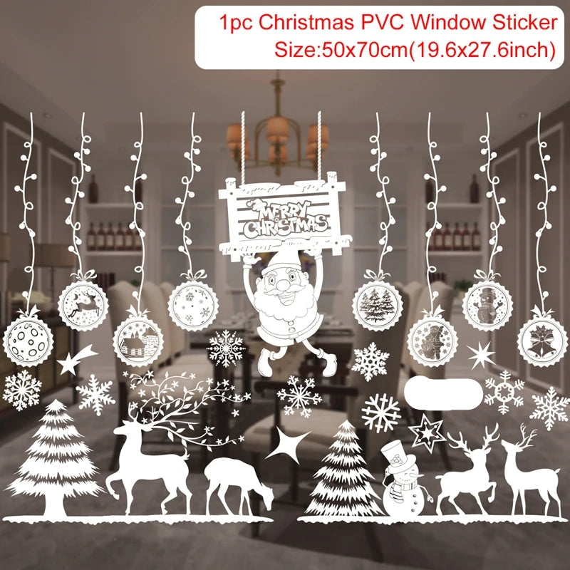 Christmas Window Stickers Miru World