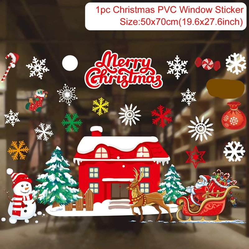 Christmas Window Stickers Miru World