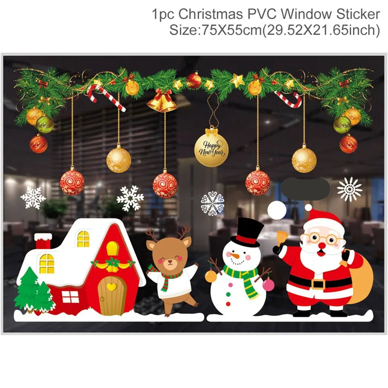 Christmas Window Stickers Miru World