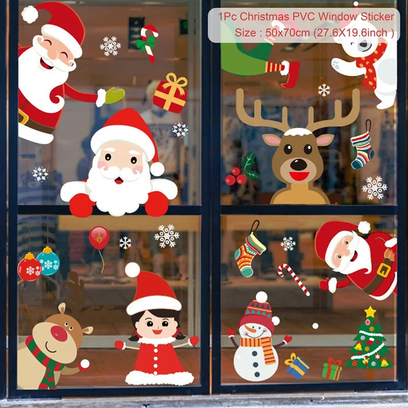 Christmas Window Stickers Miru World