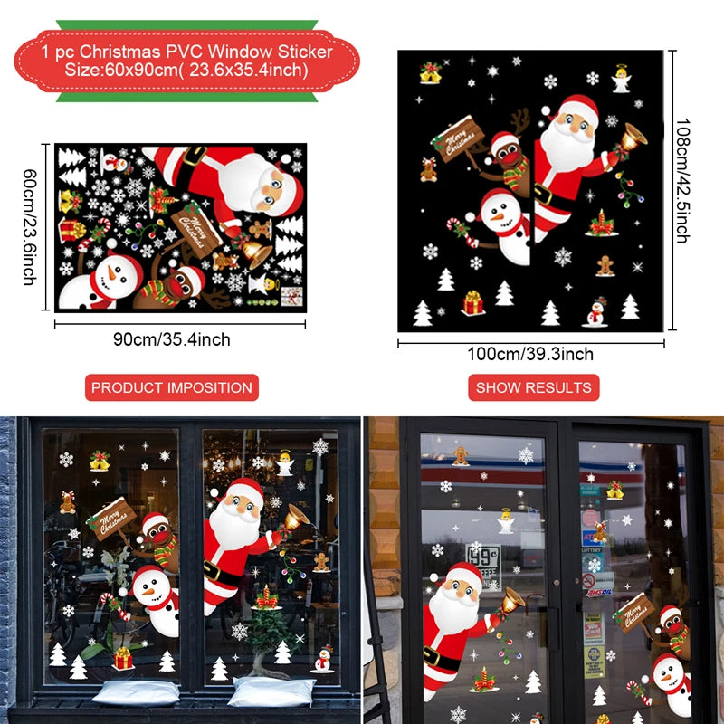 Christmas Window Stickers Miru World