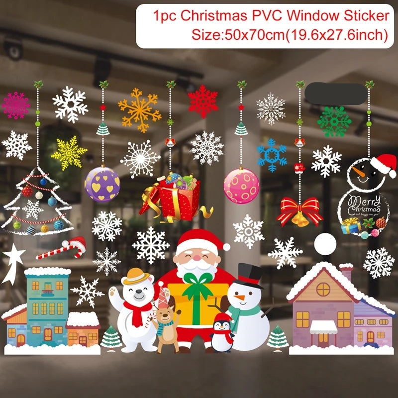 Christmas Window Stickers Miru World