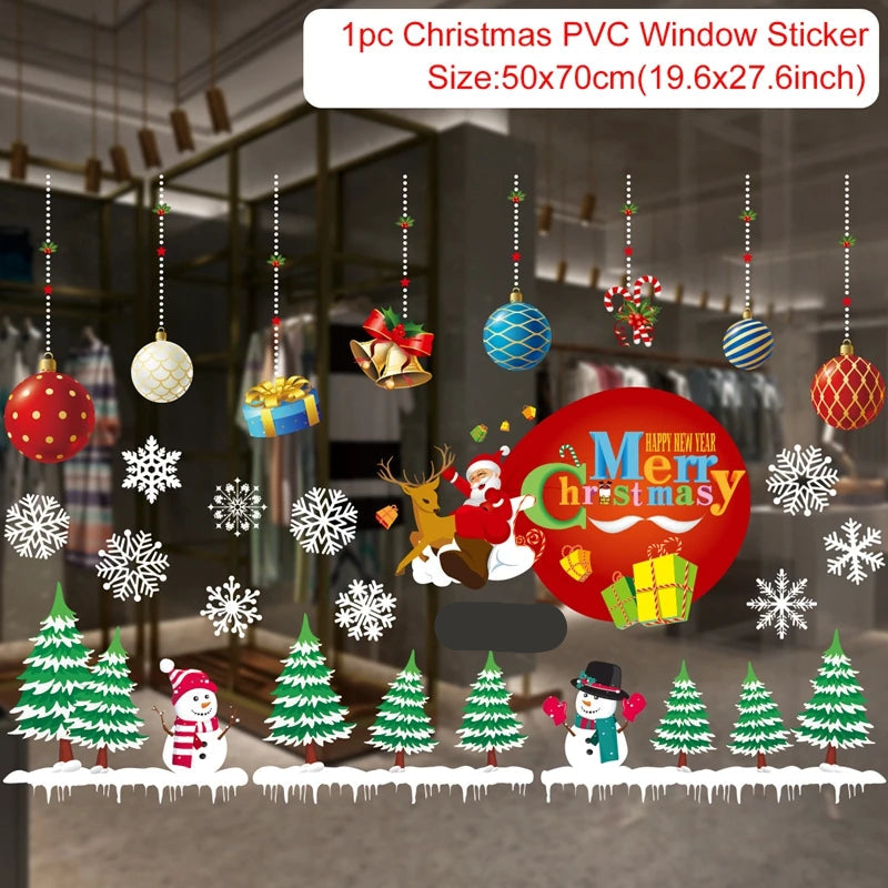 Christmas Window Stickers Miru World
