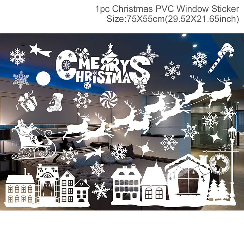 Christmas Window Stickers Miru World