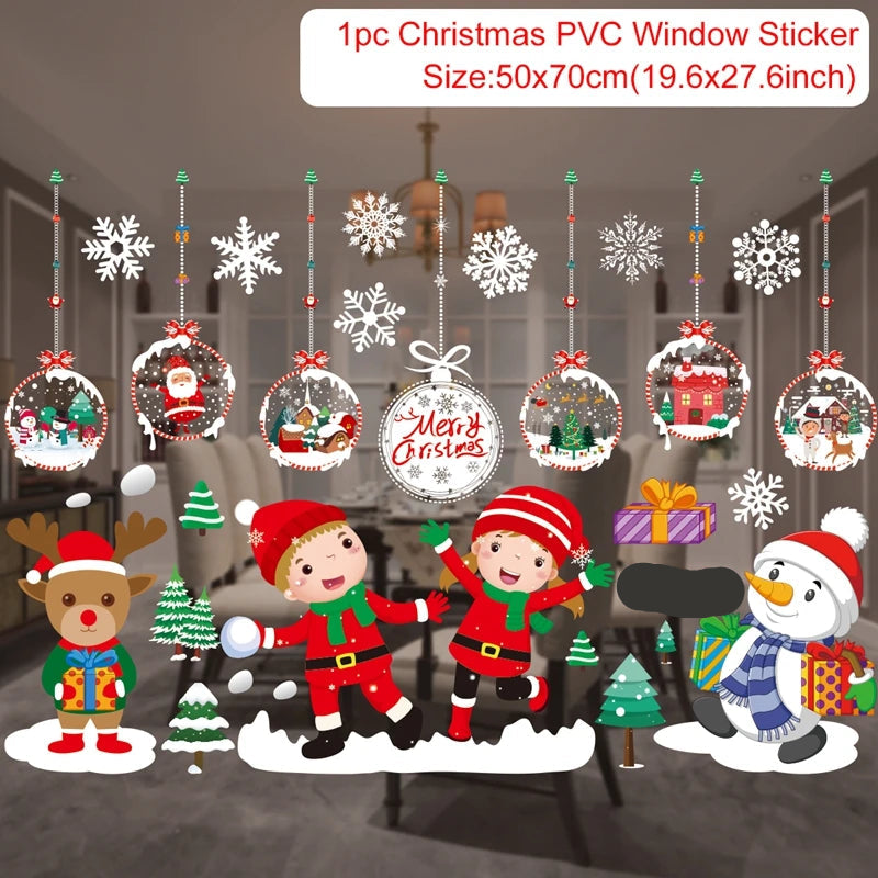 Christmas Window Stickers Miru World